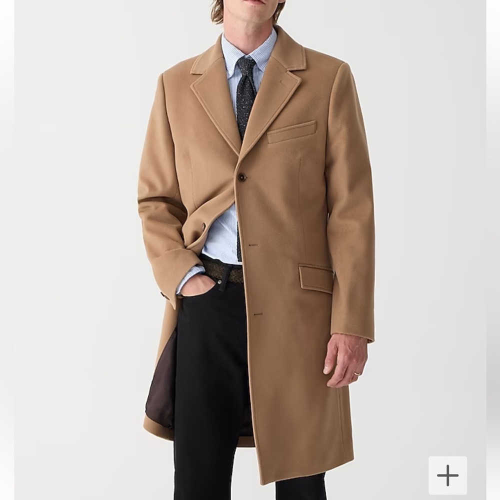 J. Crew Ludlow Topcoat in Wool Blend - Toffee